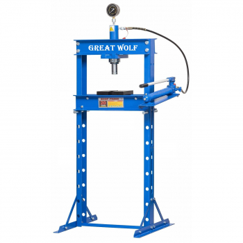 Гидравлическое оборудование: Пресс гидравлический Great Wolf 20 т с манометром GW0901F-1